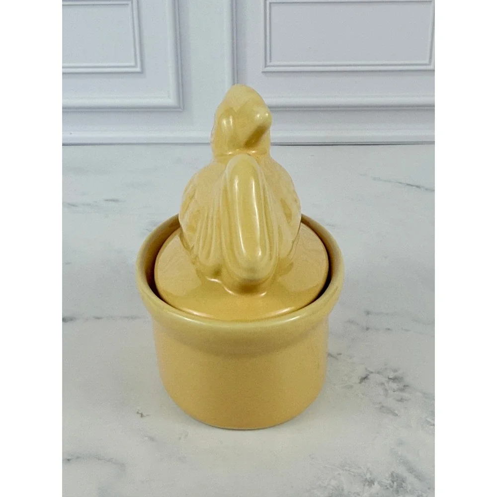 VTG BIA Yellow Hen Chicken Ramekin 